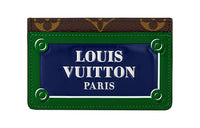 LOUIS VUITTON Card Holder Blue/Green