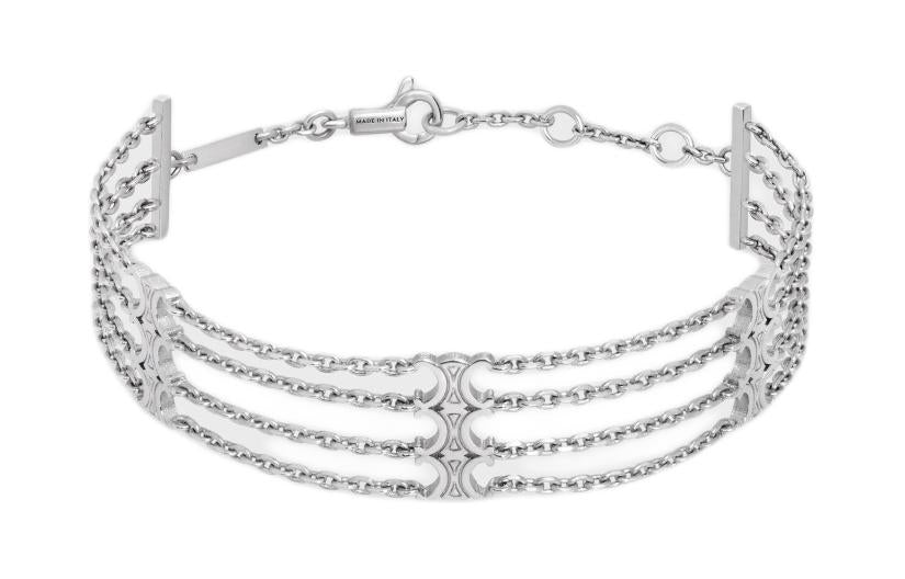 CELINE Brass Bracelets Women's Silver