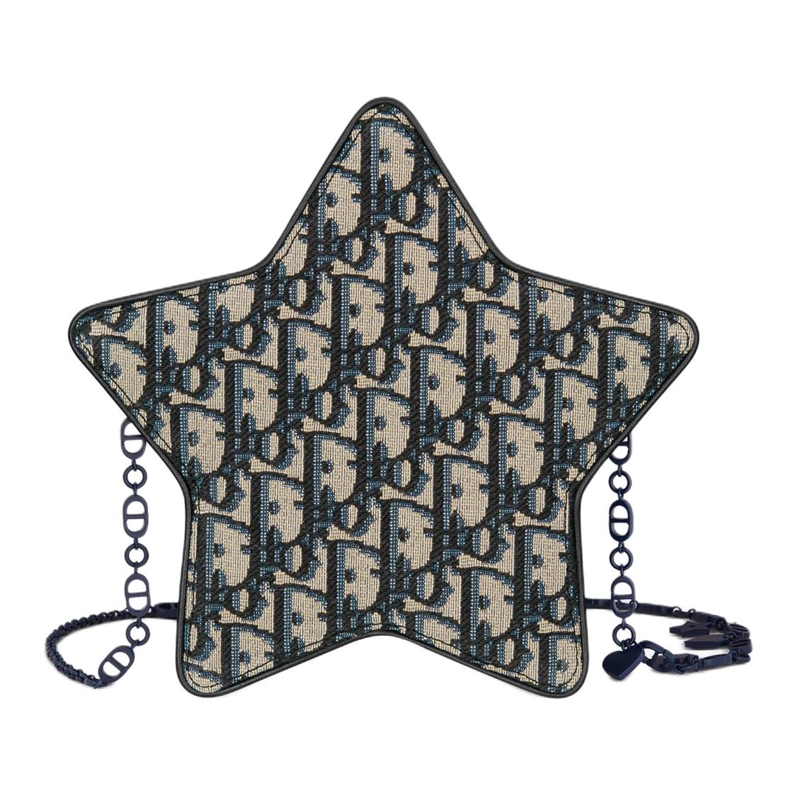 DIOR Cotton Shoulder Bag, Crossbody Bag Kids' Beige & Blue