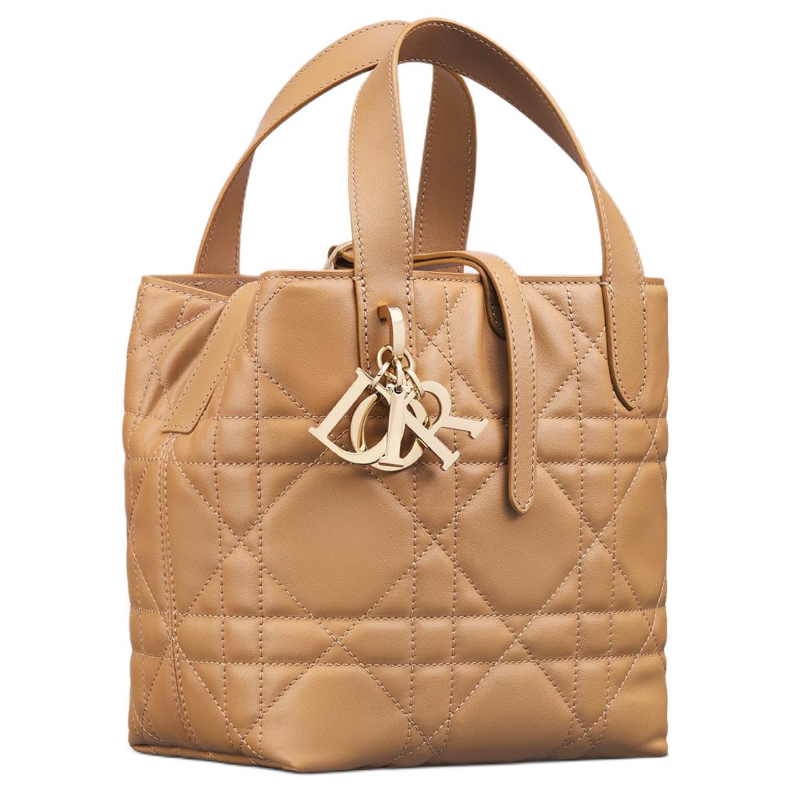 DIOR Toujours Cow Leather Native Bag, Shoulder Bag, Crossbody Bag, Handbag Trumpets Women's Bronze