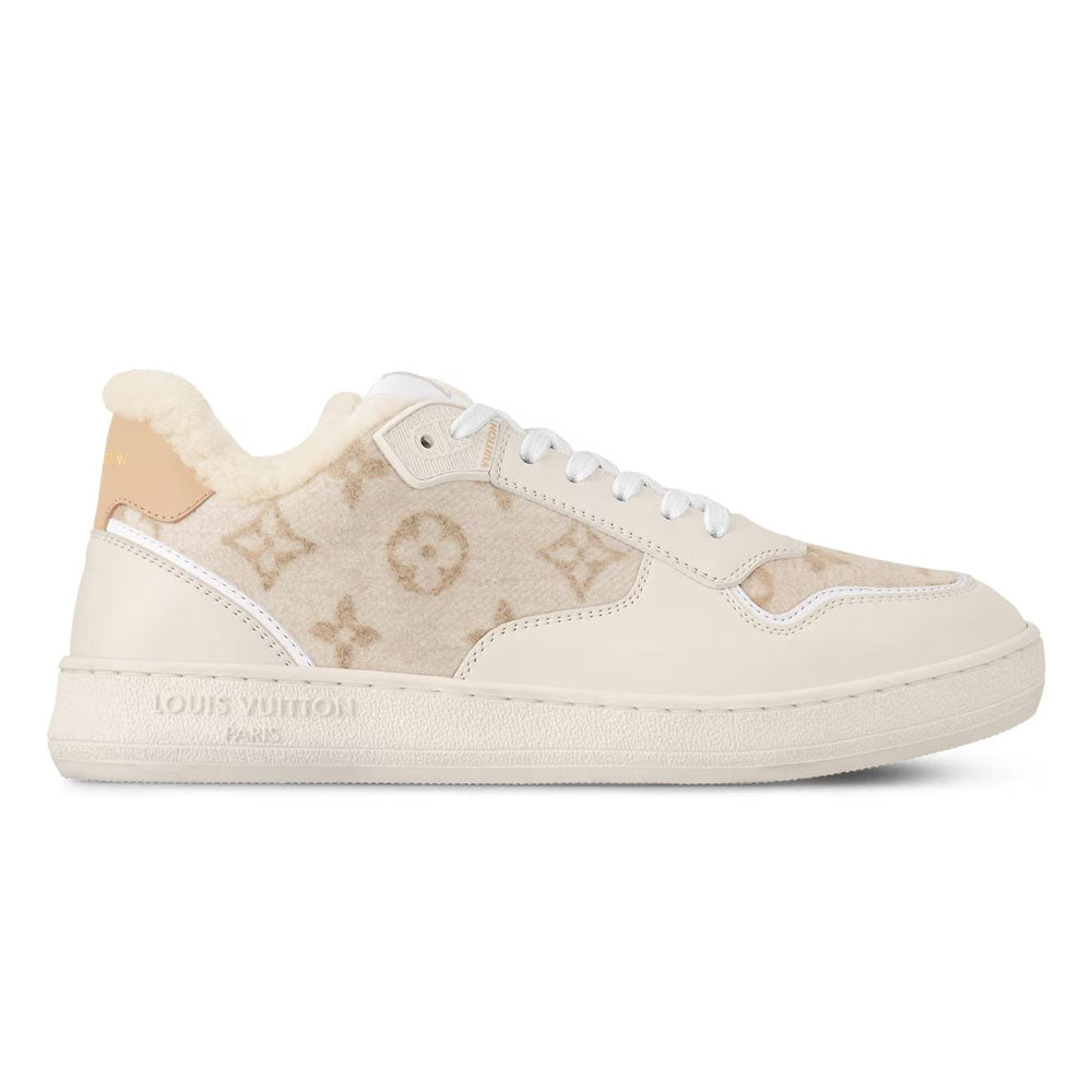 حذاء رياضي كاجوال منخفض الارتفاع من سلسلة التزلج من LOUIS VUITTON SKI للنساء، لون بيج