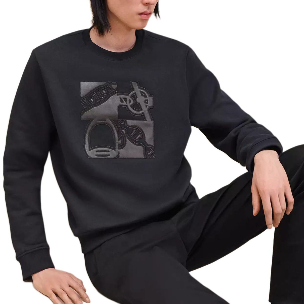 HERMES Sweatshirt Men's Marine Blue