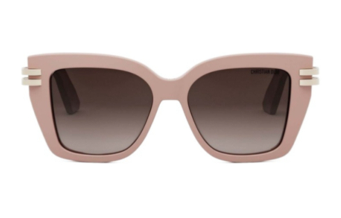 DIOR Acetate Irregular Shape Sunglasses Women's Pink