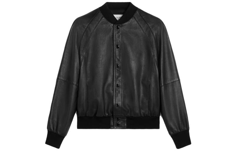 CELINE FW23 Leather Jacket Men's Black