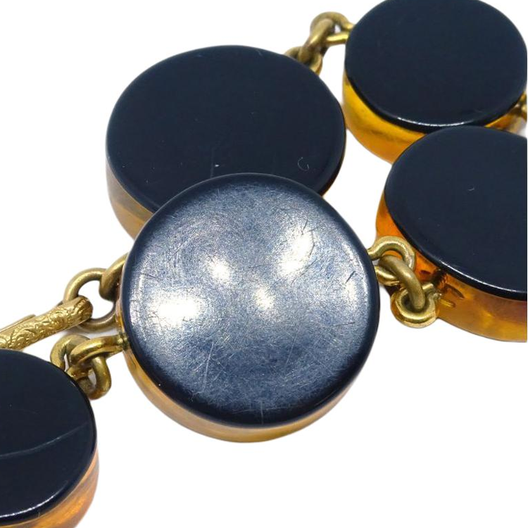 CHANEL 1990 2000s Turtle Bead embellished Bracelet