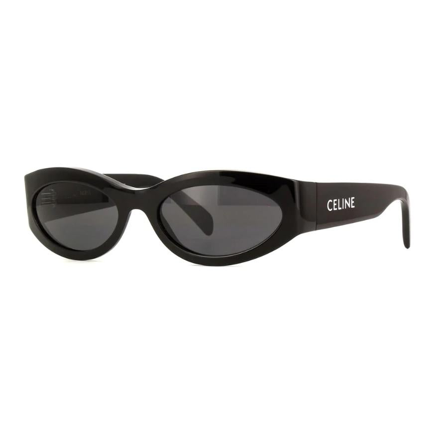 CELINE Acetate Cat Eye Sunglasses Women's Black