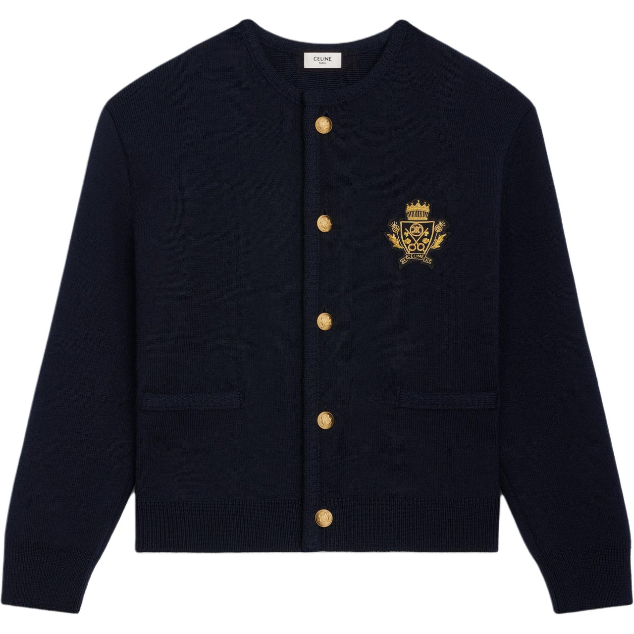 CELINE Cardigan Jacket In Wool