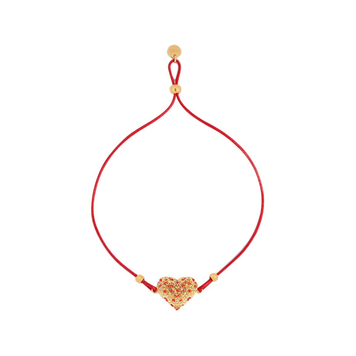 DIOR Cotton Bracelets Women's Red