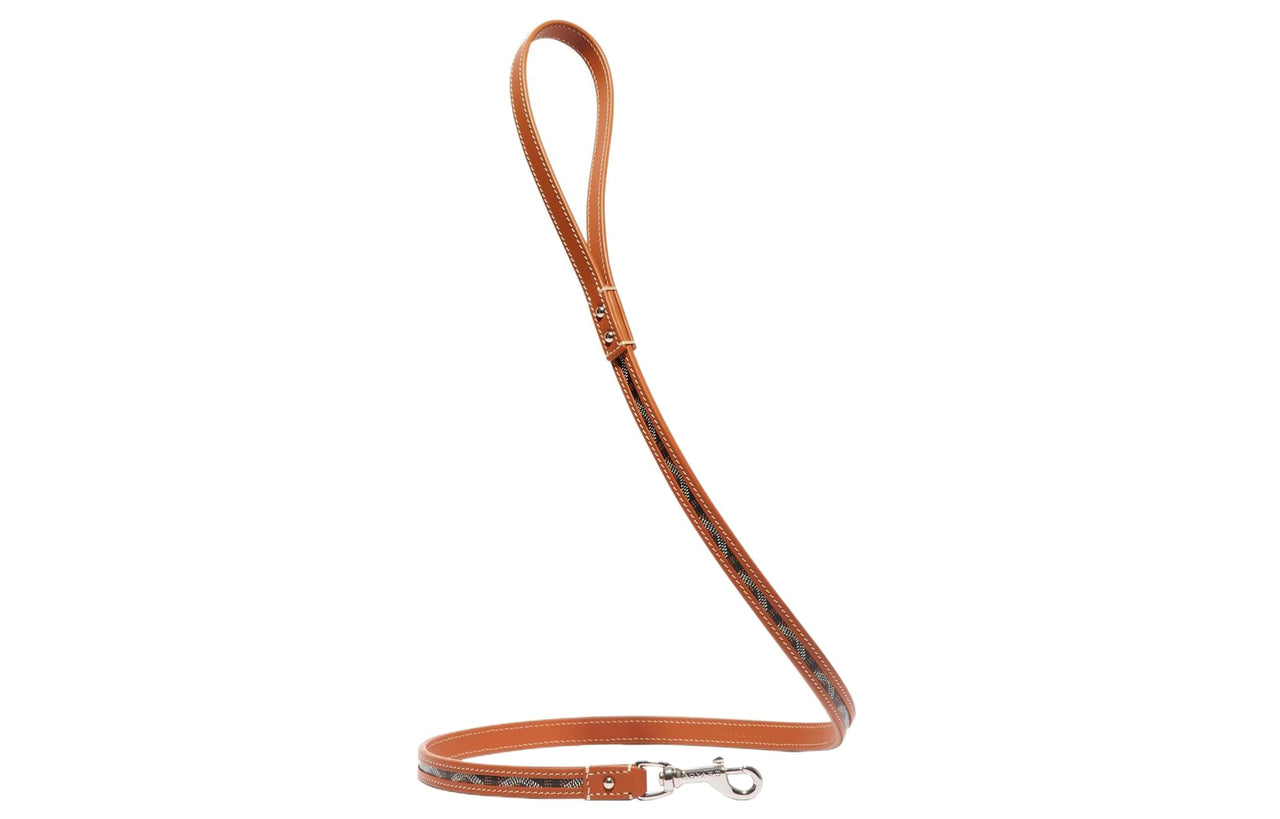 GOYARD Goyardine Canvas With Clamecy Cow Leather Dog's Teeth Bag Straps Unisex Black/Brown