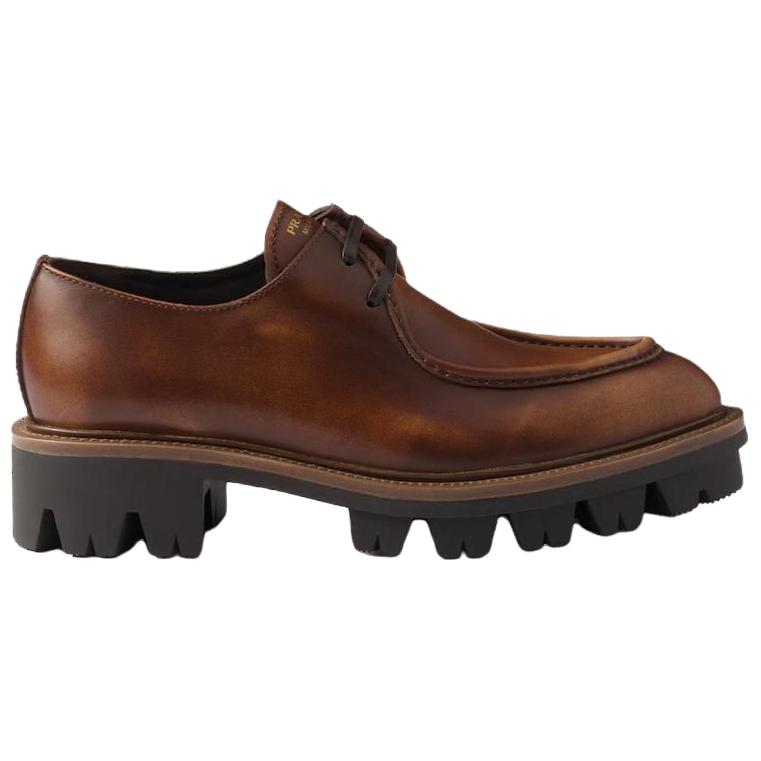 PRADA Casual Single Shoes 4.5cm Women's Brown