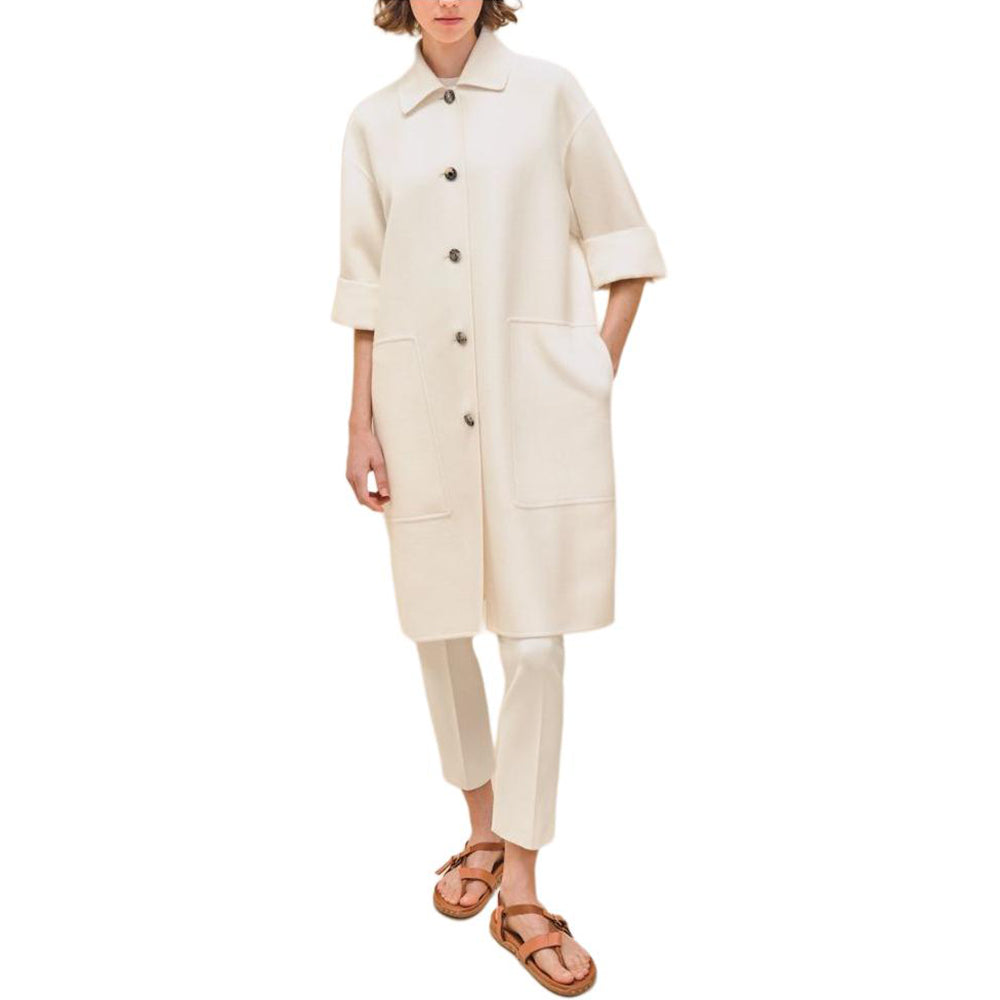 HERMES SS24 Coats Women's White
