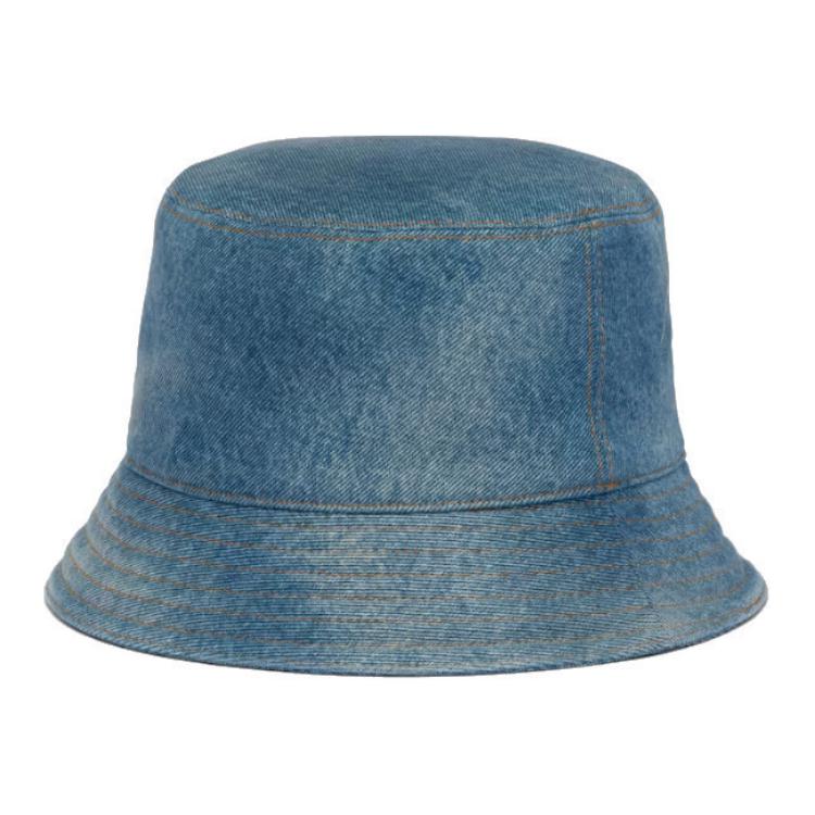 PRADA Cotton Bucket Hats Men's Light Blue