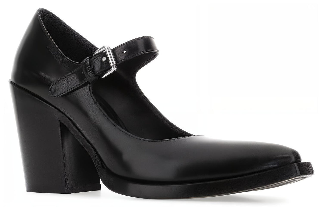 PRADA Chunky Heel High Heels Women's Black
