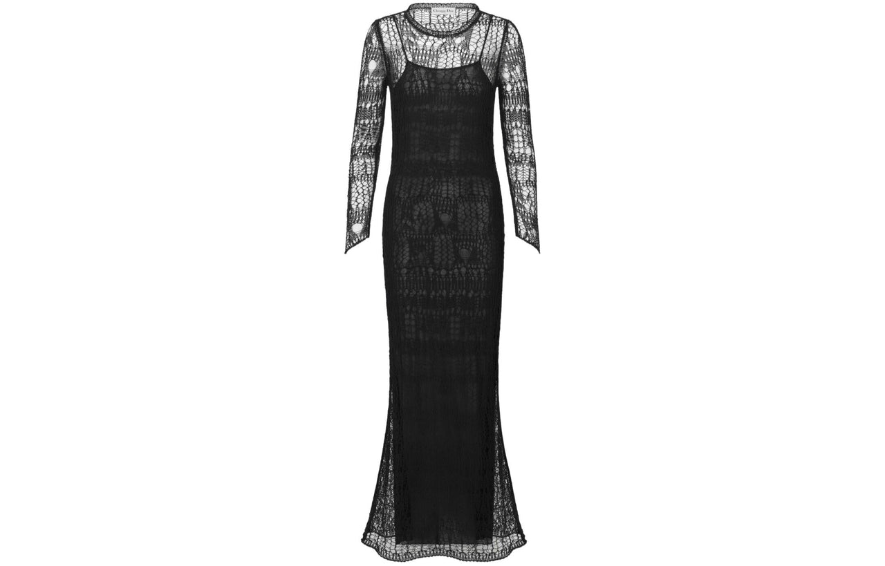 DIOR SS24 Long-Sleeved Dresses Women's Black