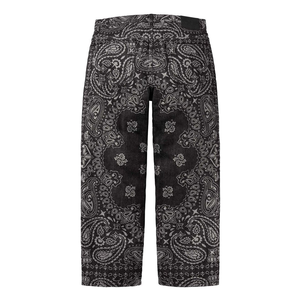 Supreme Bandana Jacquard Baggy Jean 'Black' SS25P12-BLACK