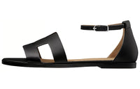 HERMES Santorini Strap Sandals Women's Black