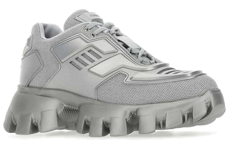 PRADA Cloudbust Thunder Low Top Casual Shoes Women's Gray Silver