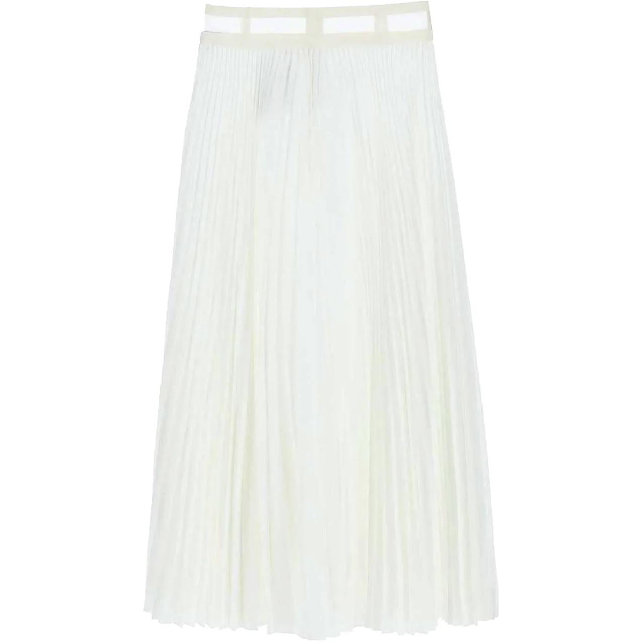 DIOR Casual Long Skirts Women's Milk White