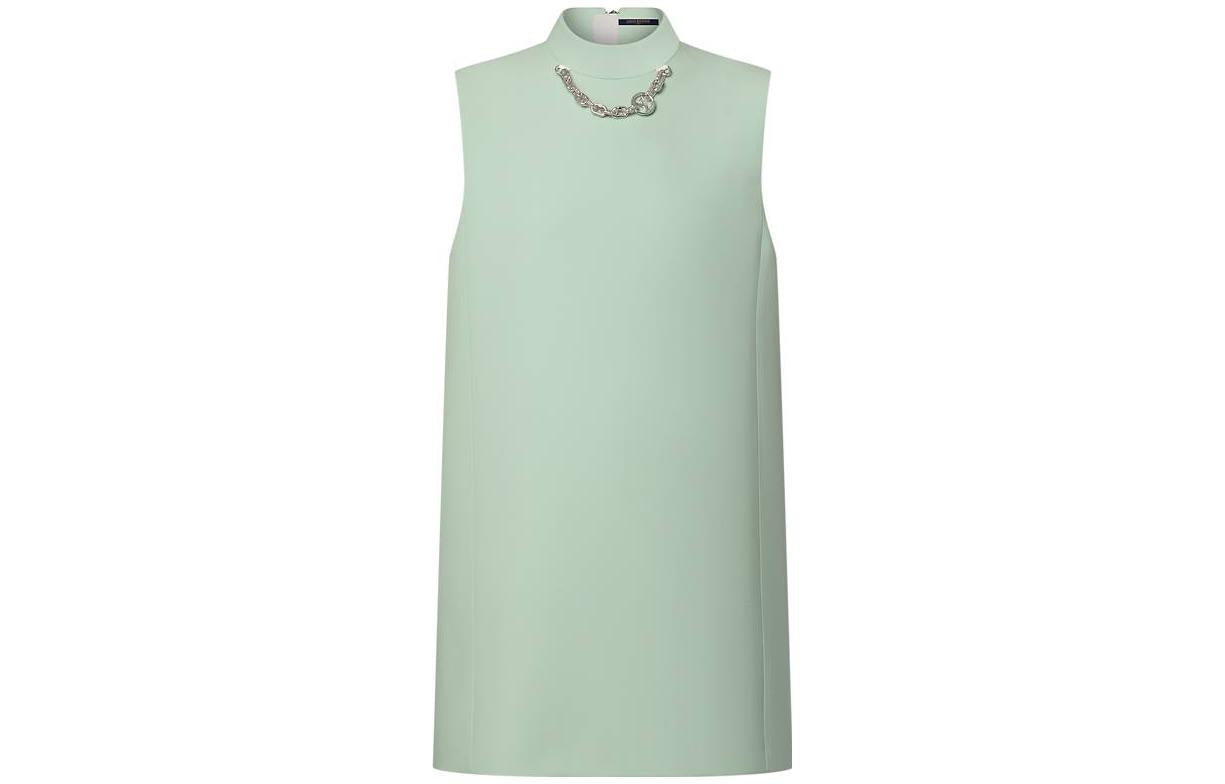LOUIS VUITTON Mock-Neck Straight Dress