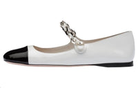 MIU MIU Patent Leather Ballerina Pumps