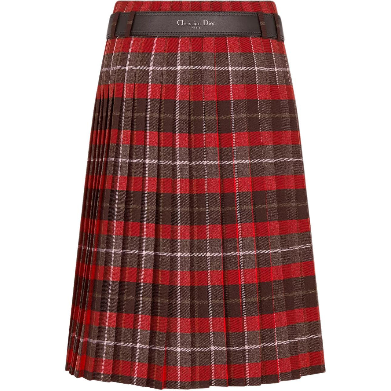 DIOR SS25 Casual Long Skirt Women's Red Gray