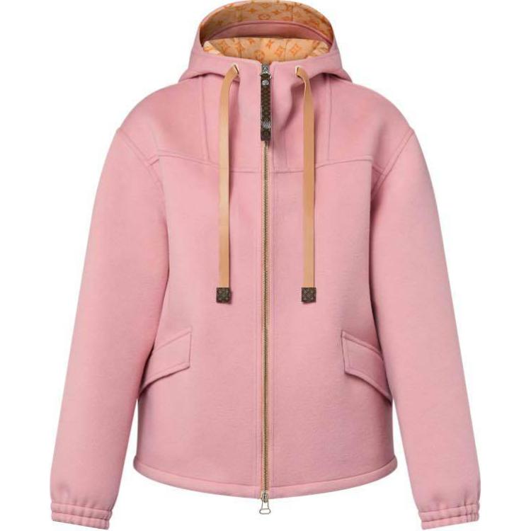 LOUIS VUITTON Hooded Double Face Coat