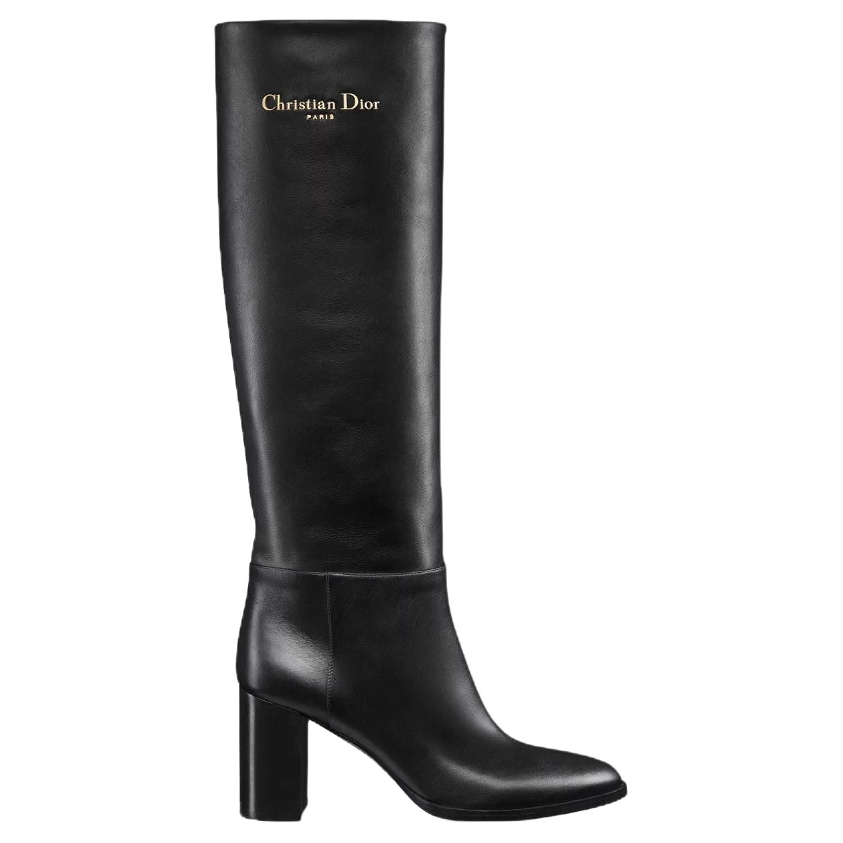 DIOR D Town Knee high Boots 8cm Women's Black