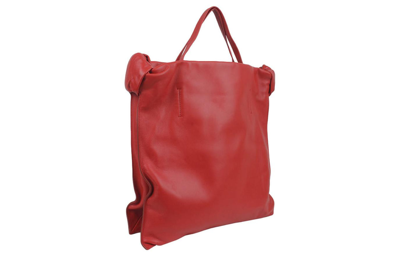 CELINE Calfskin Handbag Women's Red
