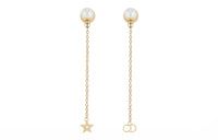 DIOR Metal Stud Earrings Women's