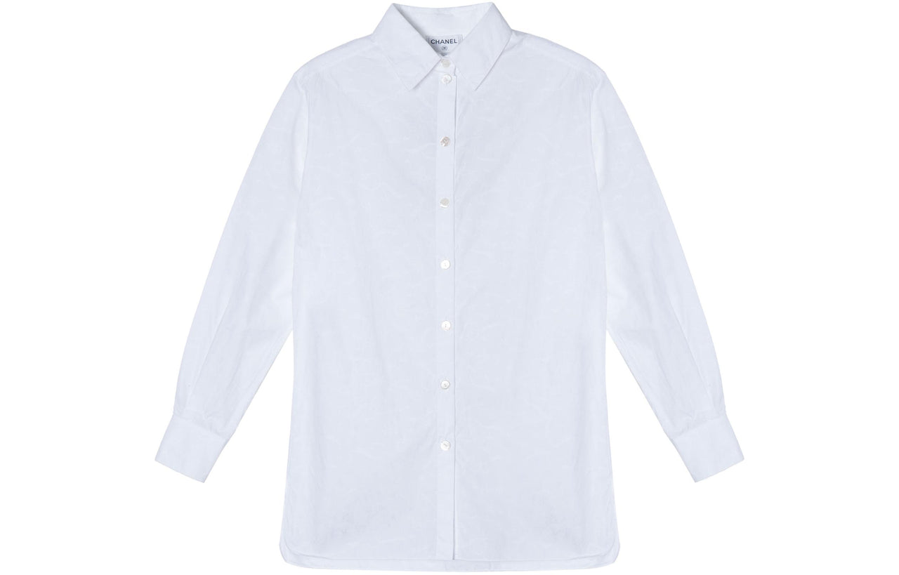 CHANEL 2024 Spring Summer New Arrivals Shirt Women's White
