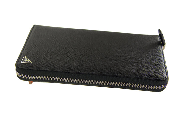 PRADA Cow Leather Clutch Regular Men's Black