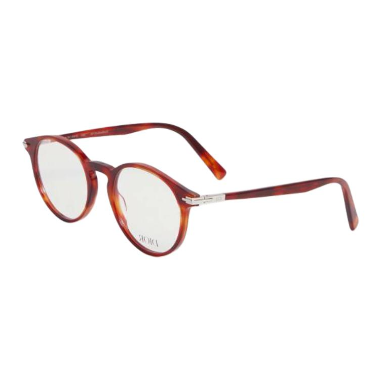 DIOR Acetate Round Eyeglass Frames Unisex Tortoiseshell