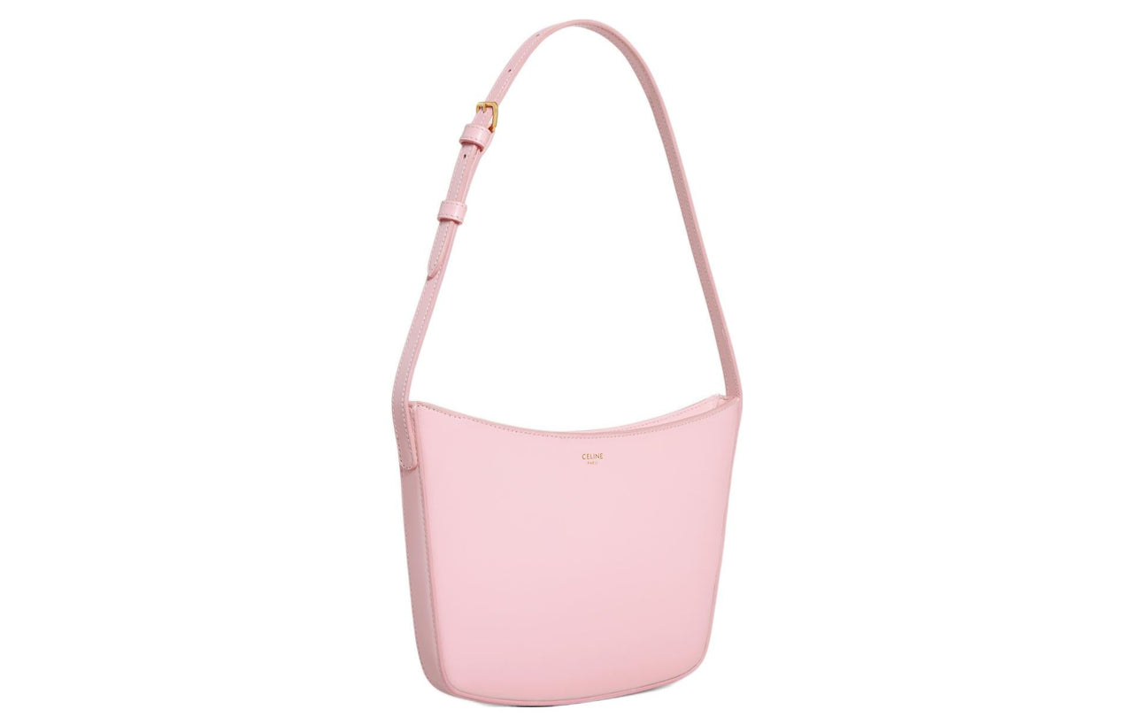 CELINE Croque Calfskin Handbag, Shoulder Bag Women's Pink