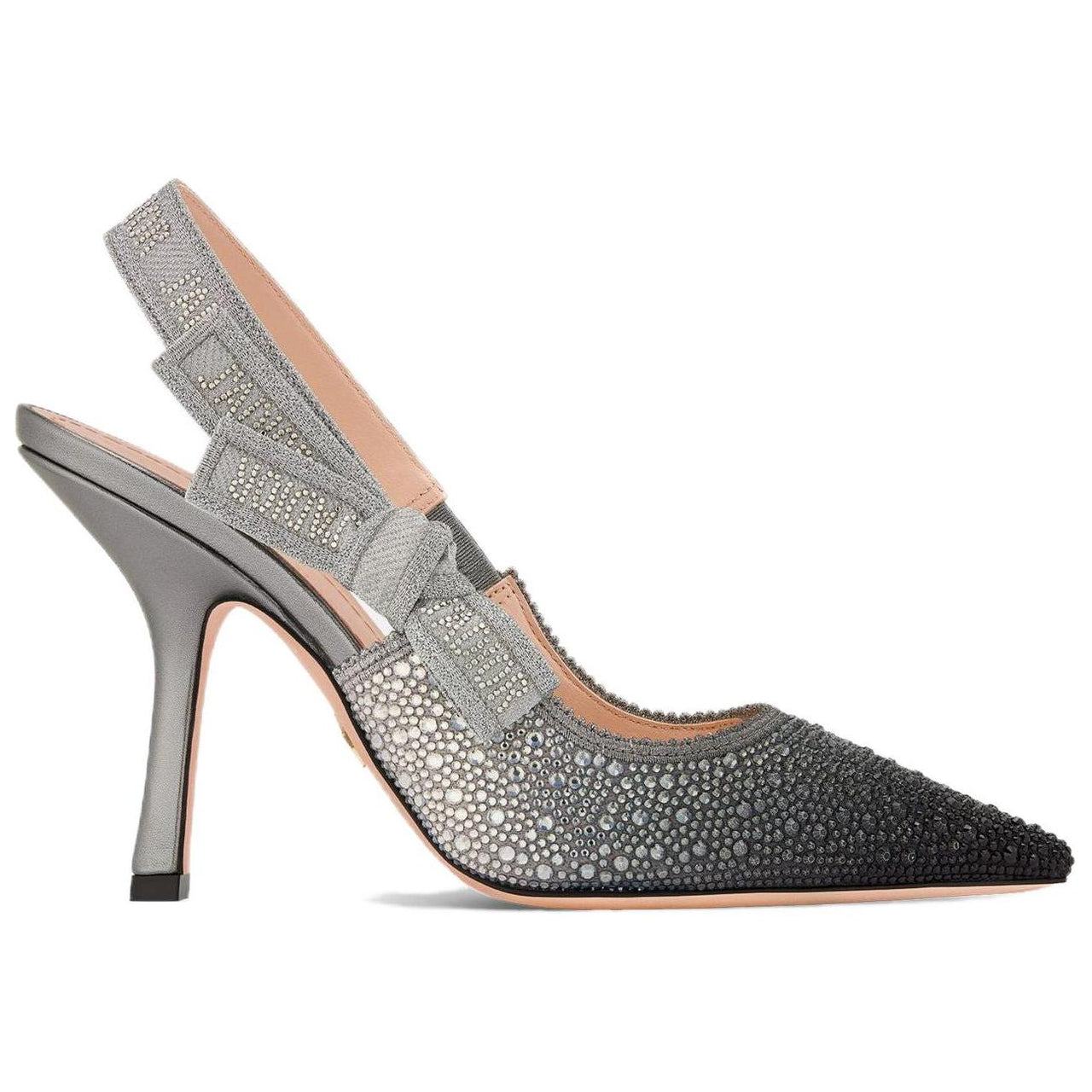 DIOR J'Adior Slim Heel High Heels 10cm Women's Silver Gray