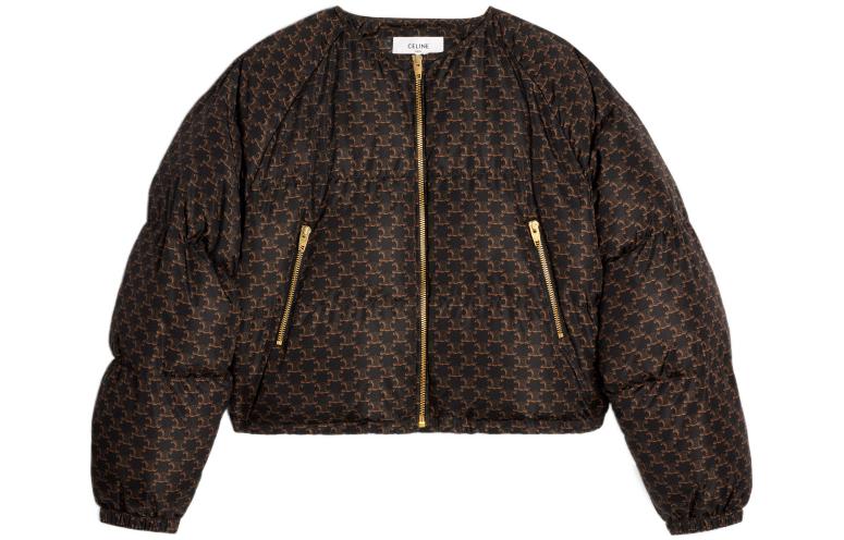 CELINE Cropped Coats Women's Black