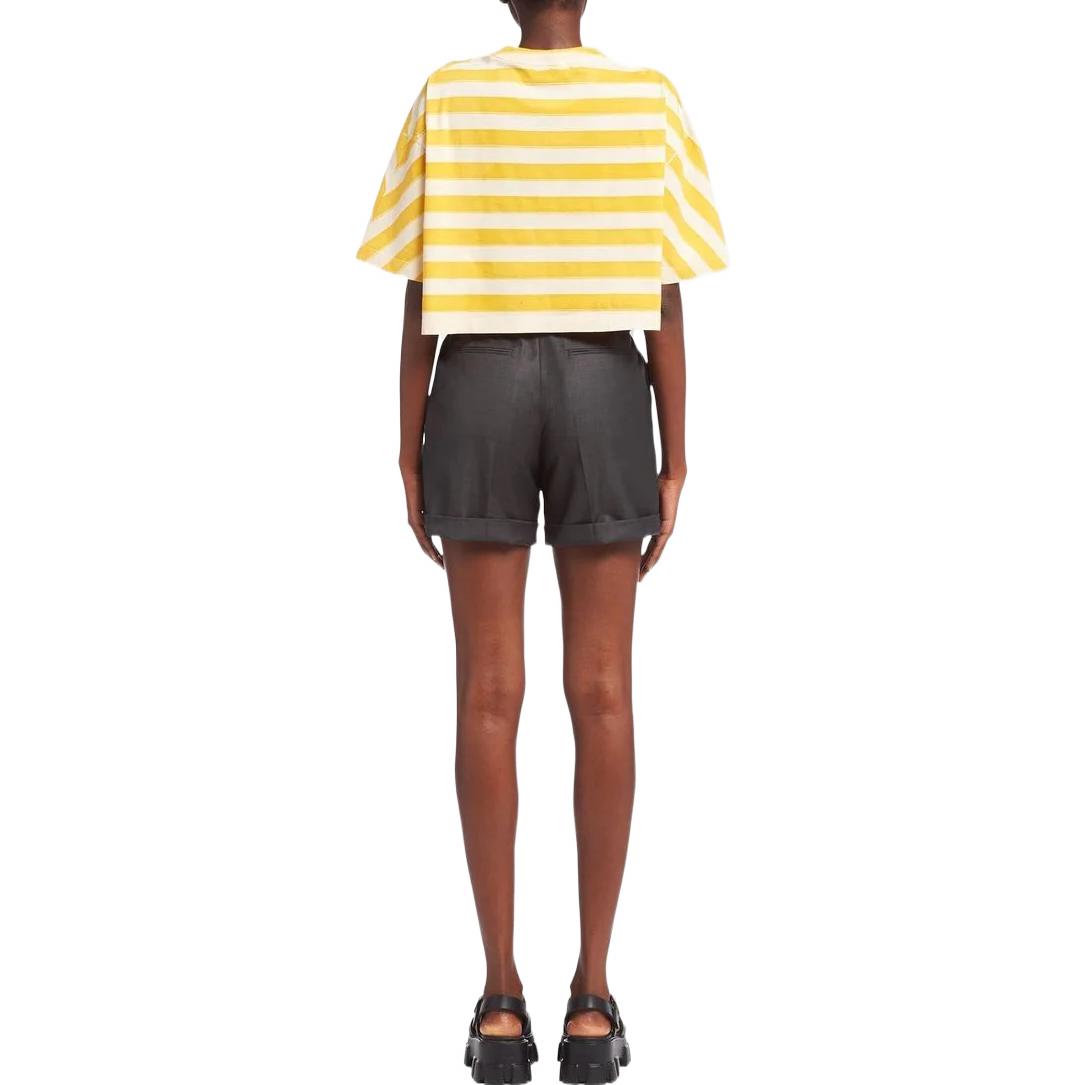 PRADA Crop Tops Women's Yellow