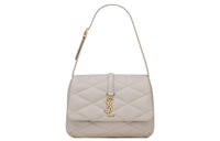 SAINT LAURENT LE57 Series Sheepskin Shoulder Bag Women's White