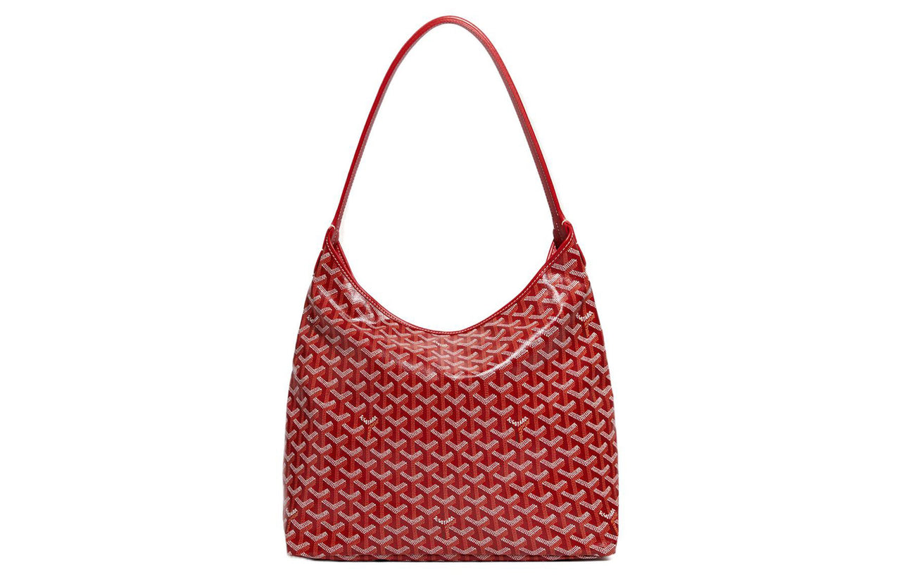 GOYARD Bohème Hobo Canvas With Leather Shoulder Bag Combo Bag Shoulder Bags Women's Red & Orange Small Heart Edition