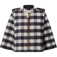 LOUIS VUITTON Double Face Check Cape
