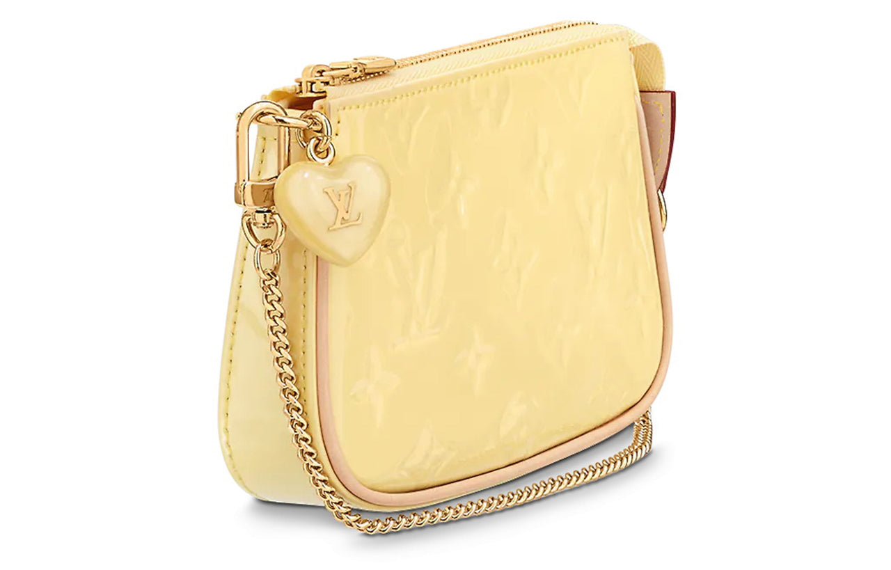 LOUIS VUITTON Mini Pochette Accessories Banana Fizz Yellow