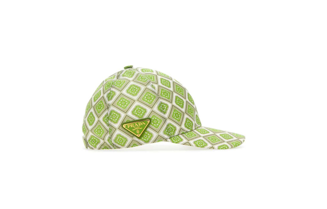 PRADA Cotton Baseball Caps Women's Multicolor