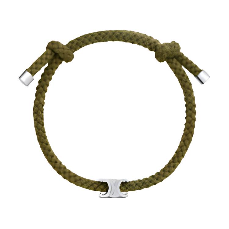 CELINE Resin, Brass Bracelets Men's Green