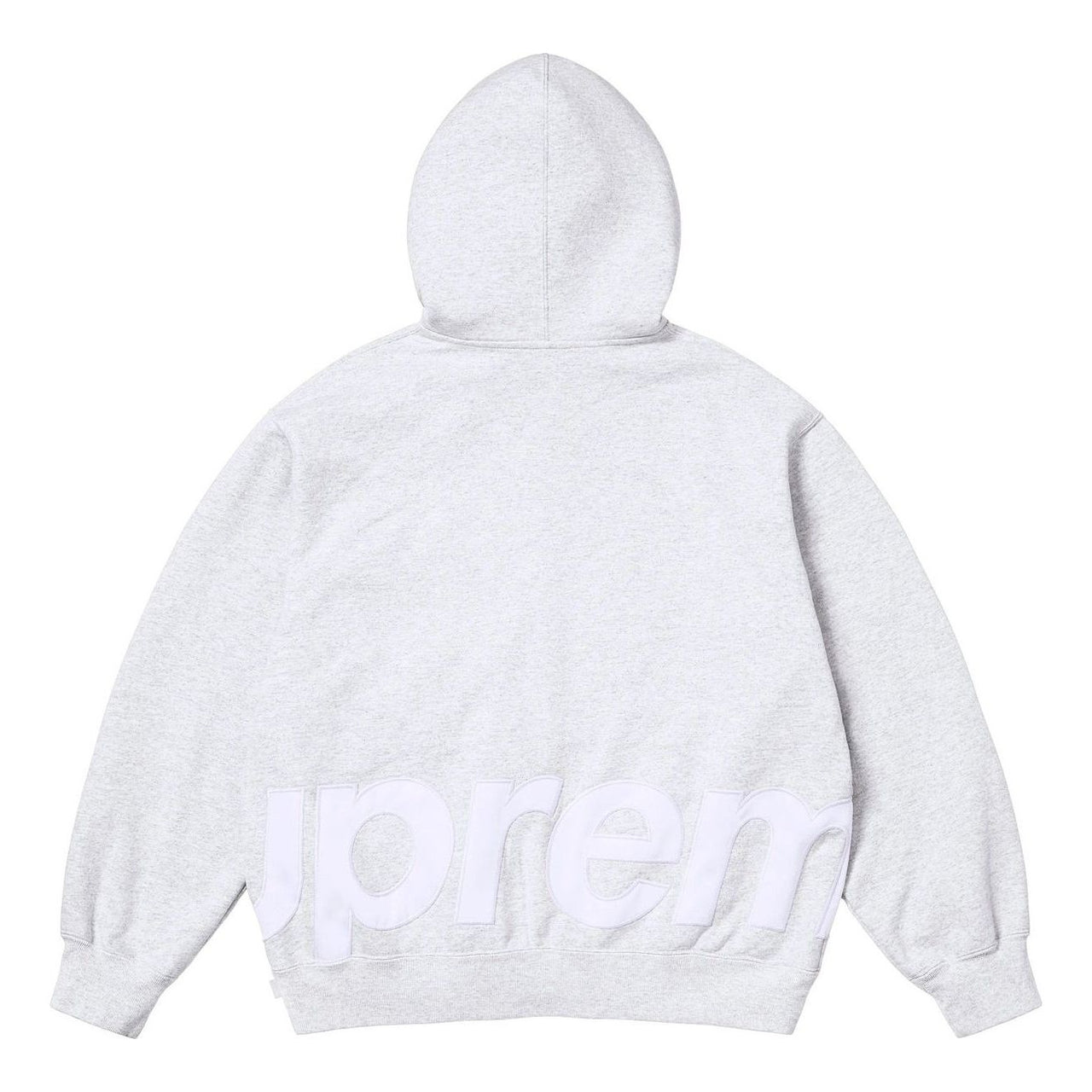 Supreme Big Logo Zip Up Hooded Sweatshirt 'Ash Grey' SS25SW46-ASH-GREY