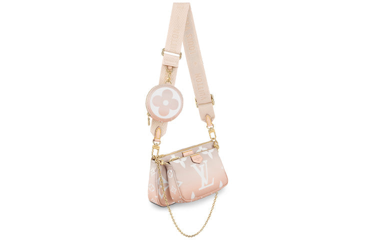 LOUIS VUITTON Multi Pochette Gradient Pastel Mist