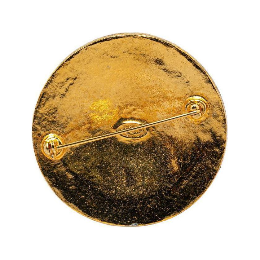 CHANEL 1994 Coco Mark Medallion Brooch