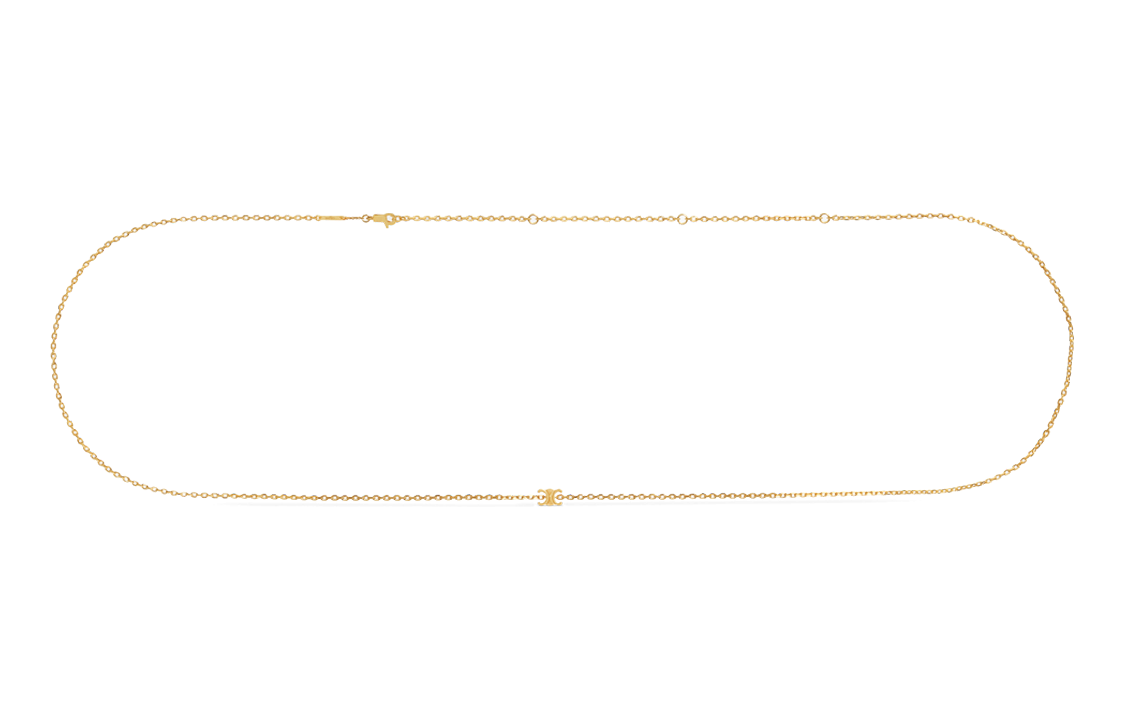 CELINE Brass Necklaces Women's Gold
