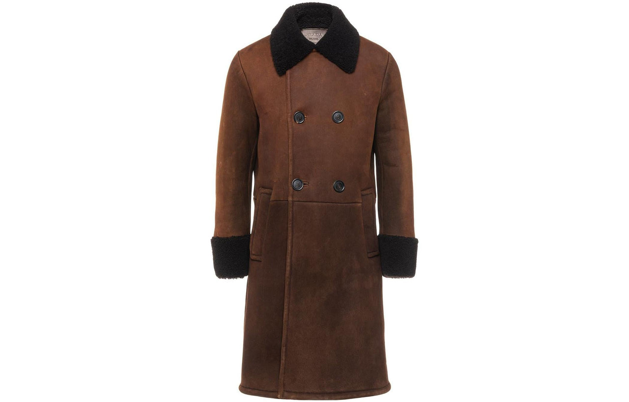 PRADA Double Breasted Mid Length Coat