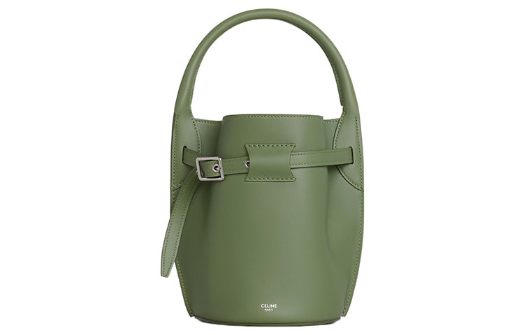 CELINE Calfskin Bucket Bags Shoulder Bag Crossbody Bag Handbag Regular Women's Light Green