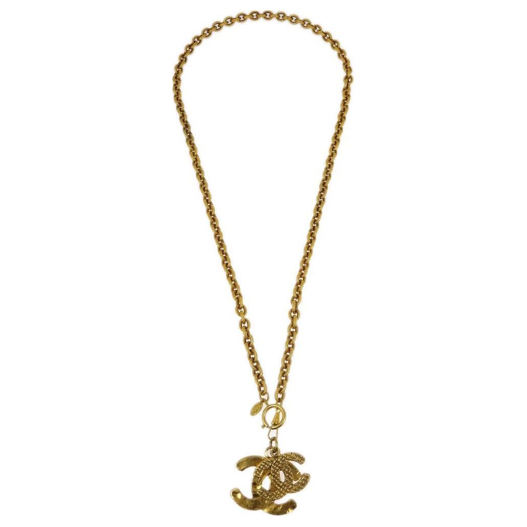 CHANEL 1994 Cc Multi pendant Necklace