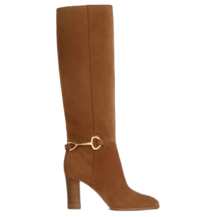 CELINE Claude Knee-high Boots Women's Brown